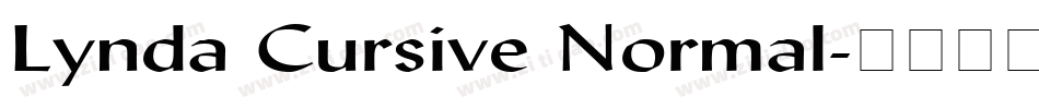 Lynda Cursive Normal字体转换